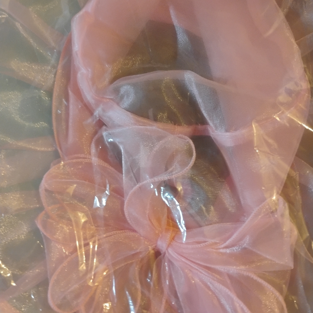 Elegant Pink Sheer Hat